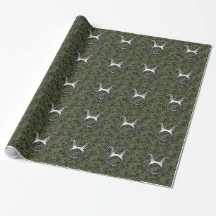Papier Cadeau Connexion Taurus au Camouflage numérique vert Wood