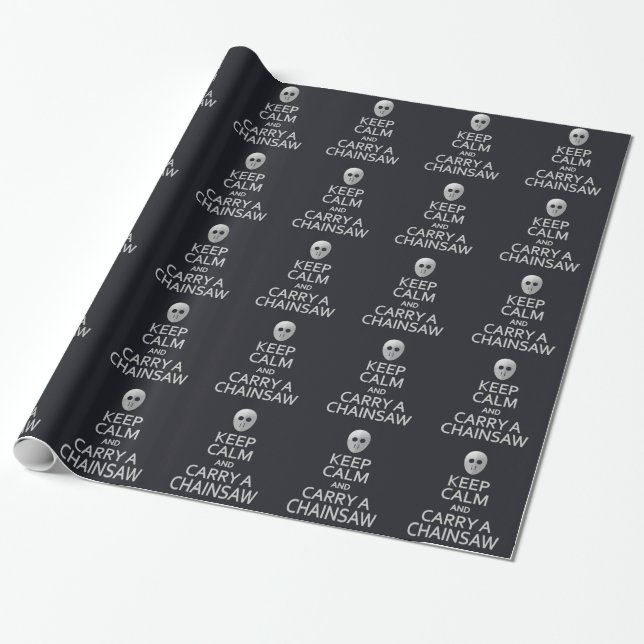 Papier Cadeau Conserver le calme et porter un papier d'emballage (Déroulé)
