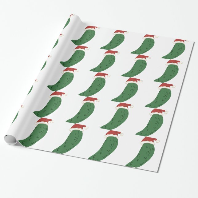 Papier Cadeau Conserves au vinaigre de Noël (Déroulé)
