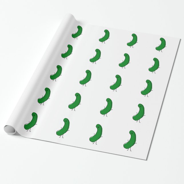 Papier Cadeau Conserves au vinaigre heureuses (Déroulé)