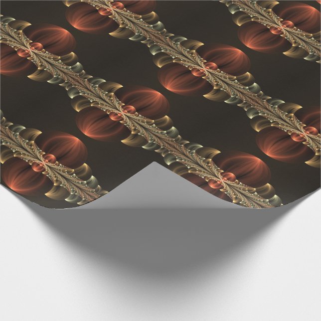 Papier Cadeau Construction d'Imaginaires Art Fractal Abstrait br (Coin)