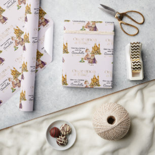 Papier Cadeau Conte de fée classique pour enfants Princesse et g