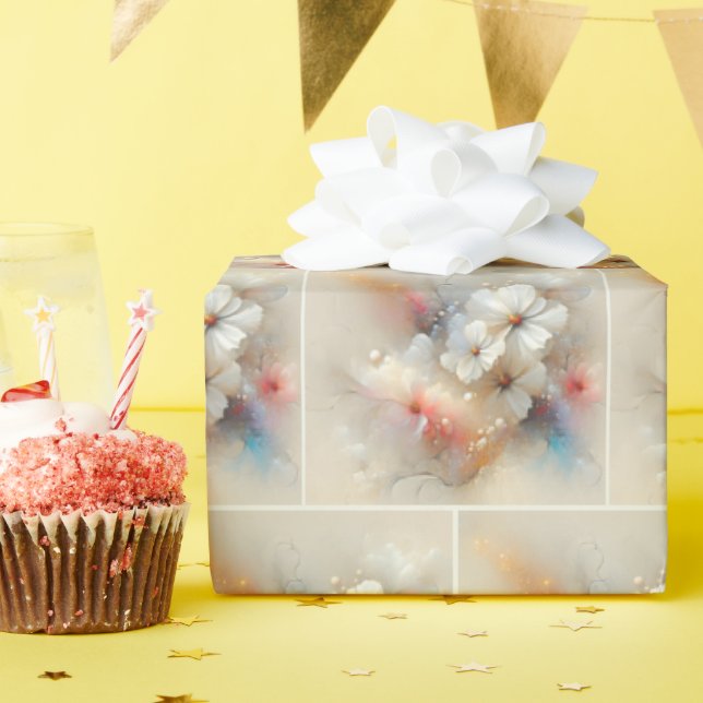 Papier Cadeau Contemporary Cosmos Abstract Design (Fête d'anniversaire)