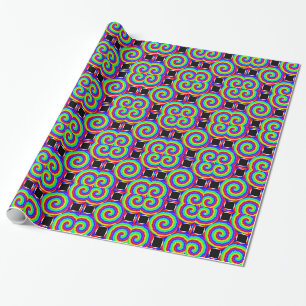 Papier Cadeau Contreballez la spirale arc-en-ciel par Kenneth Yo