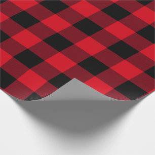 Papier Cadeau Contrôle américain de Buffalo de grenier rouge e