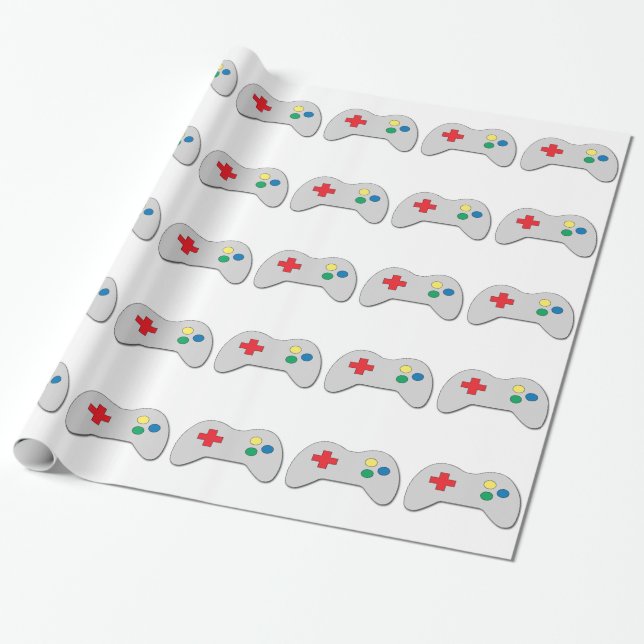 Papier Cadeau Contrôleur de jeu (Déroulé)