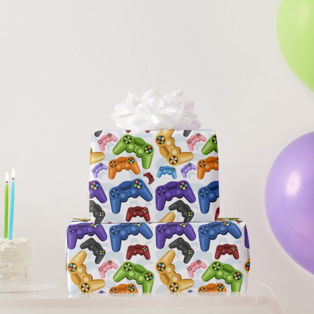 Papier Cadeau Contrôleur de jeu (Cadeaux de fête)