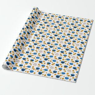 Papier Cadeau Cookie Monster   C est pour le Motif de cookies
