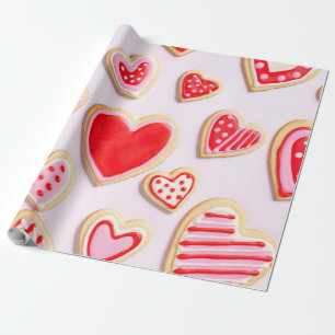 Papier Cadeau Cookies de la Saint Valentin