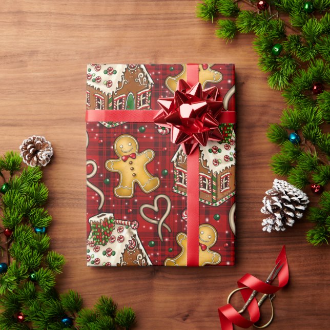 Papier Cadeau Cookies de Noël (Cadeau de vacances)
