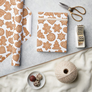 Papier Cadeau Cookies de Noël au pain d'épice