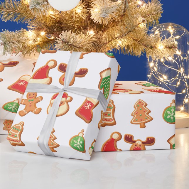 Papier Cadeau Cookies de Noël doux (Vacances)