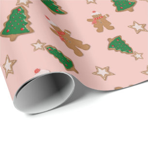 Papier Cadeau Cookies de Noël en pain d'épices