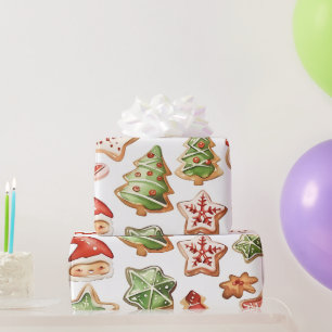 Papier Cadeau Cookies de Santa