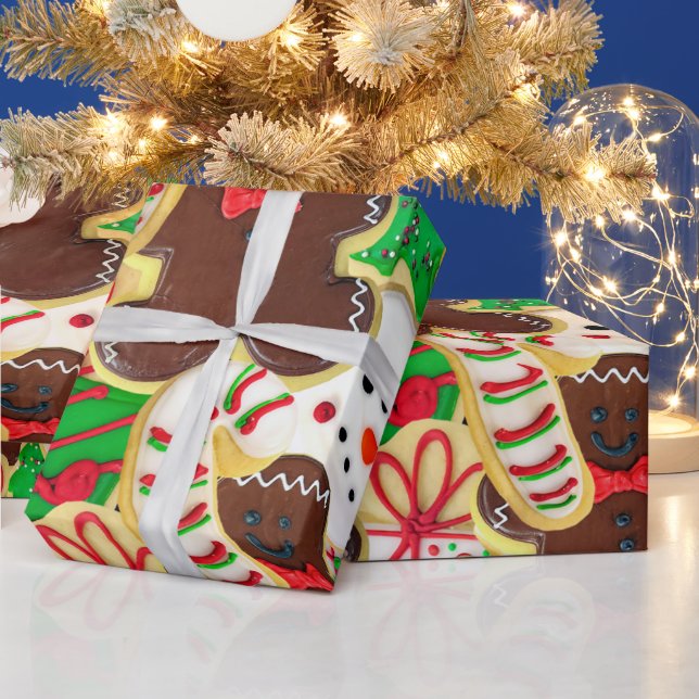 Papier Cadeau Cookies de sucre de Noël (Vacances)