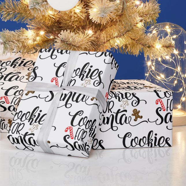 Papier Cadeau Cookies pour Père Noël Fun Christmas (Vacances)