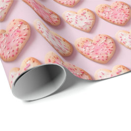 Papier Cadeau Cookies Sucre Sweetheart Enveloppe cadeau