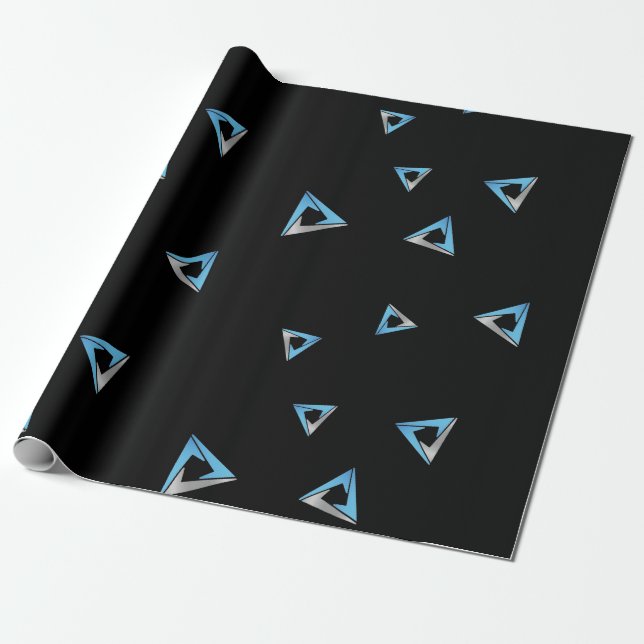 Papier Cadeau Cool Cortex CryptoCurrency Coin Signataire Motif (Déroulé)
