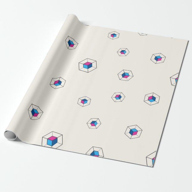 Papier Cadeau Cool Enigma CryptoCurrency Coin Signal Motif (Déroulé)