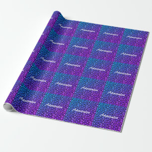 Papier Cadeau Cool, Extraordinaire, bleu-pourpre