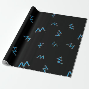Papier Cadeau Cool Moac CryptoCurrency Coin Signataire Motif