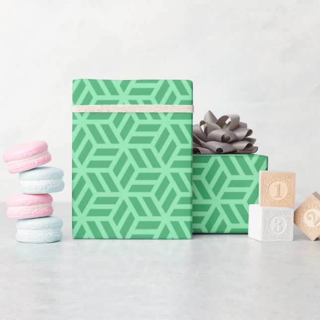 Papier Cadeau Cool Monogramme Anniversaire de enfant romantique  (Baby Shower)