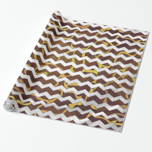Papier Cadeau Copie de brun et de jaune de girafe