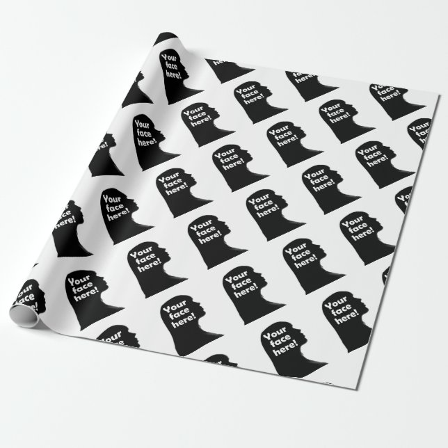 Papier Cadeau copie de votre visage ici (Déroulé)
