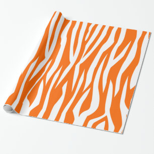 Papier Cadeau Copie de zèbre de mandarine
