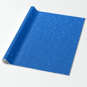 Papier Cadeau Copie doucement bleue de parties scintillantes