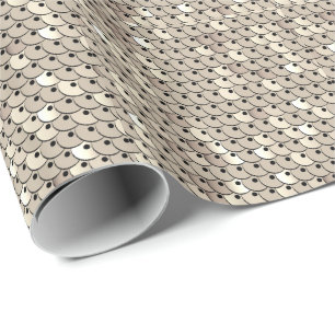 Papier Cadeau Copie graphique d'or blanc de paillettes chics de