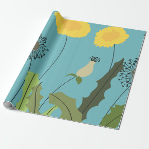 Papier Cadeau Copie sauvage de pissenlit