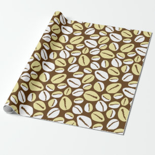Papier Cadeau Coques de cowrie des Caraïbes africaines
