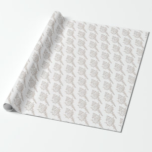 Papier Cadeau Coquillage élégant motif