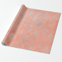 Corail Silver Peach Damask Antonietta Versaille
