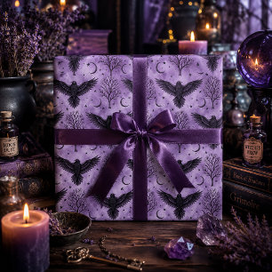 Papier Cadeau Corbeau gothique
