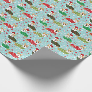 Papier Cadeau Corgi Christmas Sweet