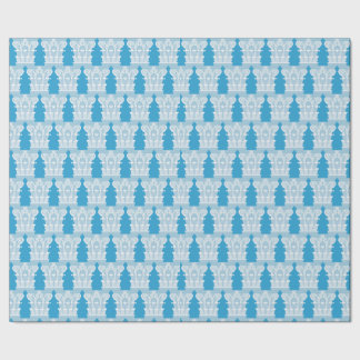Papier Cadeau Corinthian bleu-blanc