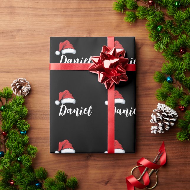 Papier Cadeau Correspondance famille Noël Noël Noël Noël Nom per (Cadeau de vacances)