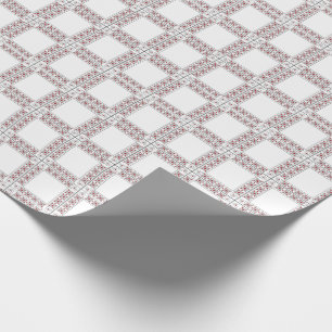 Papier Cadeau CORRESPONDANCES : Valentine Red Heart Wrapper Pape