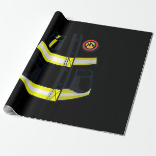 Papier Cadeau Costume pompier Halloween