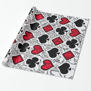 PAPIER CADEAU COSTUMES DE CARTE DE JEU