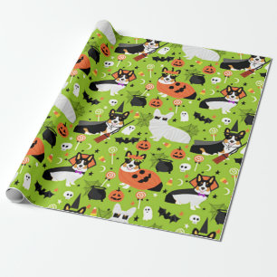 Papier Cadeau Costumes de Halloween de corgi