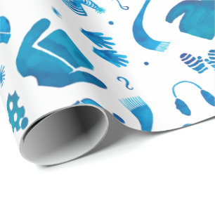 Papier Cadeau Cosy Winter Wire aquarelle