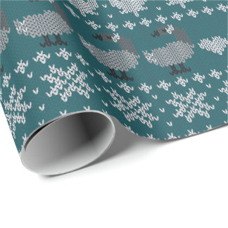 Papier Cadeau Cottagecore Canadiana Fair Isle Wrapping Paper