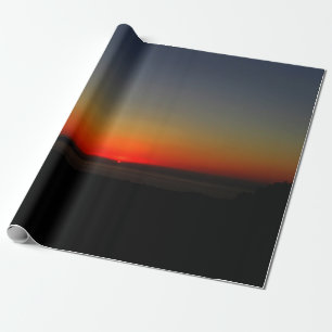 Papier Cadeau Coucher de soleil dans l'eau