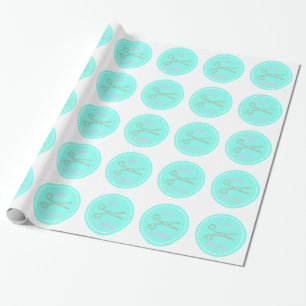 Papier Cadeau Coudre Crafty Pastel Rose Grey Aqua