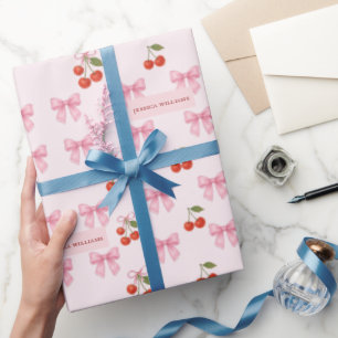 Papier Cadeau Couleur d'aquarelle personnalisée Cuisine Cerry Bo