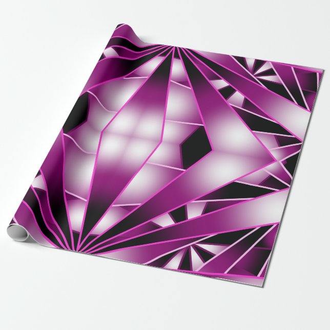 Papier Cadeau Couleur de dégradé en perspective violet Rempli De (Déroulé)