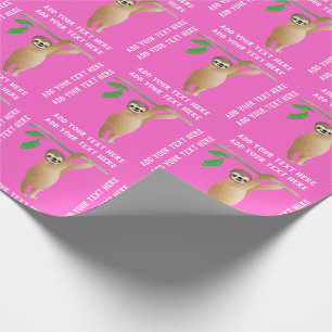 Papier Cadeau Couleur faite sur commande rose personnalisée